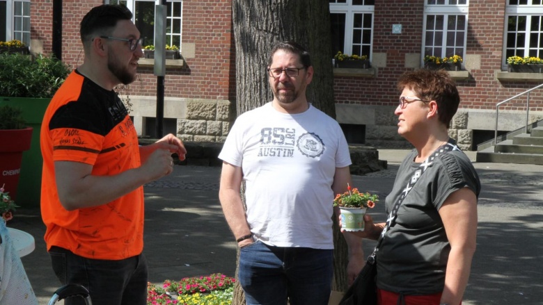 CDU Wahlkampf im Dormagener Zentrum