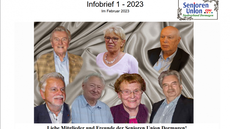 Infobrief 1/2023 der Senioren Union Infobrief 1/2023 der Senioren Union