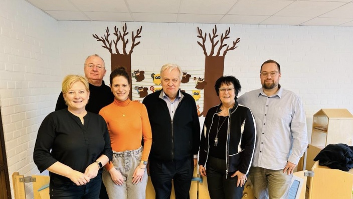 CDU-Politiker besuchen Kita „Arche“ in Rheinfeld