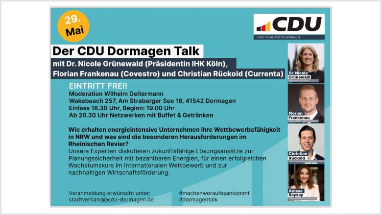 29. Mai Dormagen Talk 29. Mai Dormagen Talk