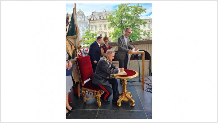 Altbürgermeister Peter-Olaf Hoffmann als Ehrengast