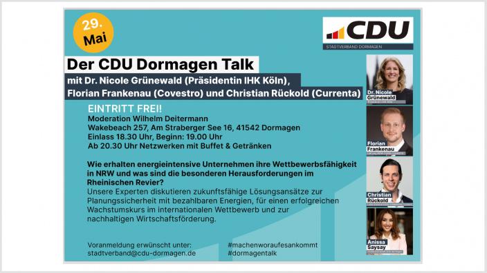 29. Mai Dormagen Talk